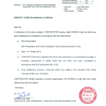 L SS RBA 0021 Initial Acceptance Certificate